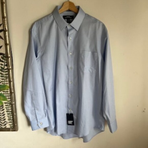 🧡3/15 NWOT Lands' End Outfitters No Iron Pinpoint Oxford Shirt Men's 16x33 - Picture 1 of 8